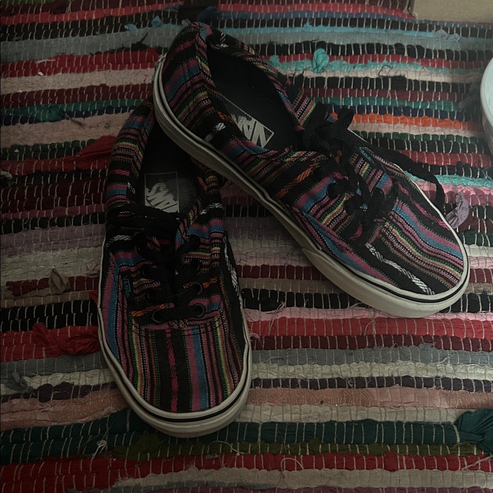 Vans Colorful Striped Canvas Shoes
